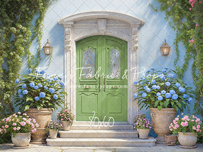 Summertime Patio - Green Door - With Sweep Option