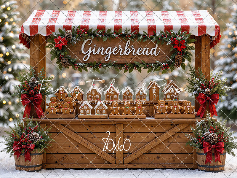 Sweet Spruce Gingerbread Stand - With Sweep Option