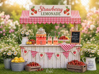 Sweet Strawberry Sips - With Sweep Option