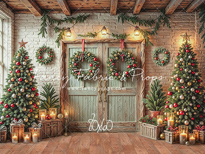 The Christmas Cabin Porch - with Sweep Option