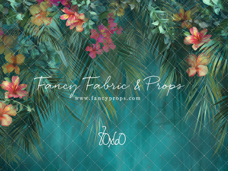 Tropical Teal Bloom - With Sweep Option