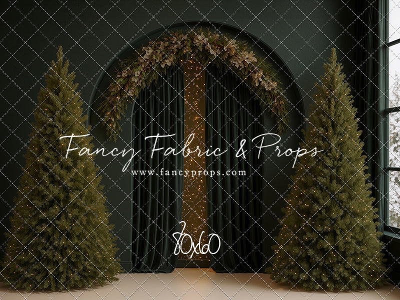 Velvet Christmas Arch - With Sweep Option