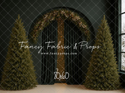 Velvet Christmas Arch - With Sweep Option
