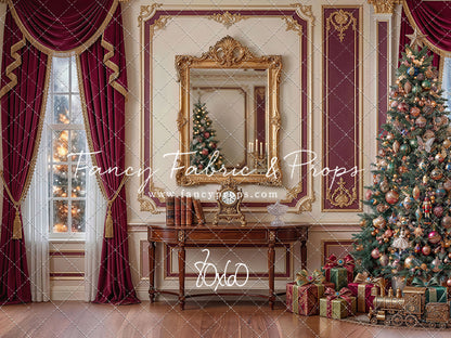Velvet Holiday Reflection- with Sweep Option