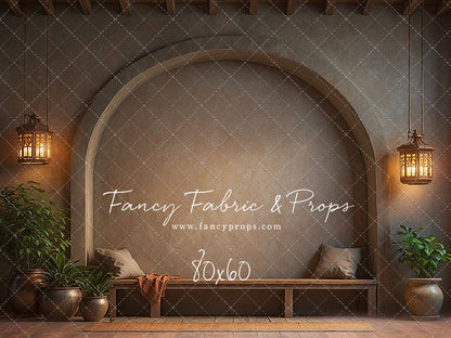 Warm Amber Archway - With Bench - With Sweep Option