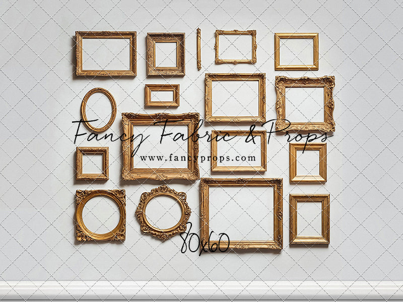 White Frame Wall - White Floor - With Sweep Option