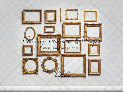 White Frame Wall - White Floor - With Sweep Option