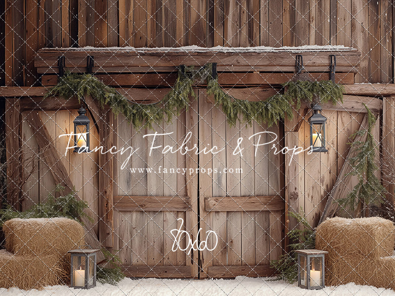 Winter Barn Entry - with Sweep Option