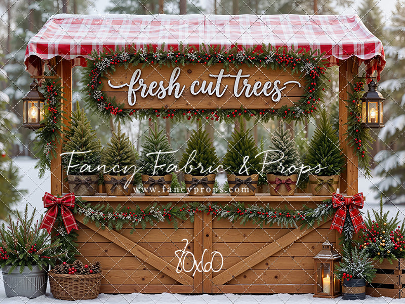 Winter Woods Tree Market - With Sweep Option