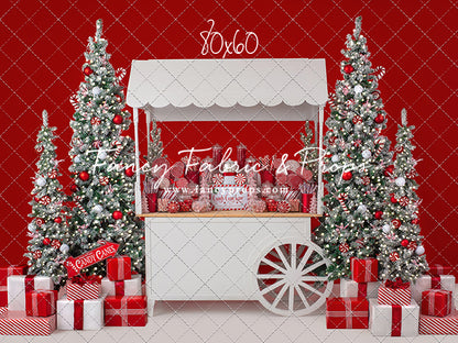 Candy Cane Sweets Cart