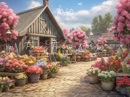 Country Flower Market Path - With Sweep Option