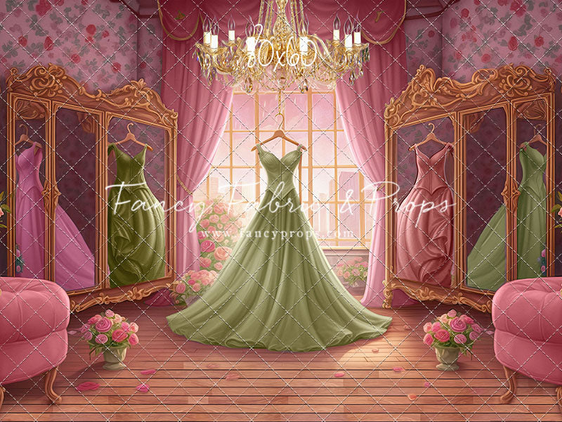 Dress Like A Princess - Green Dress - With Sweep Option