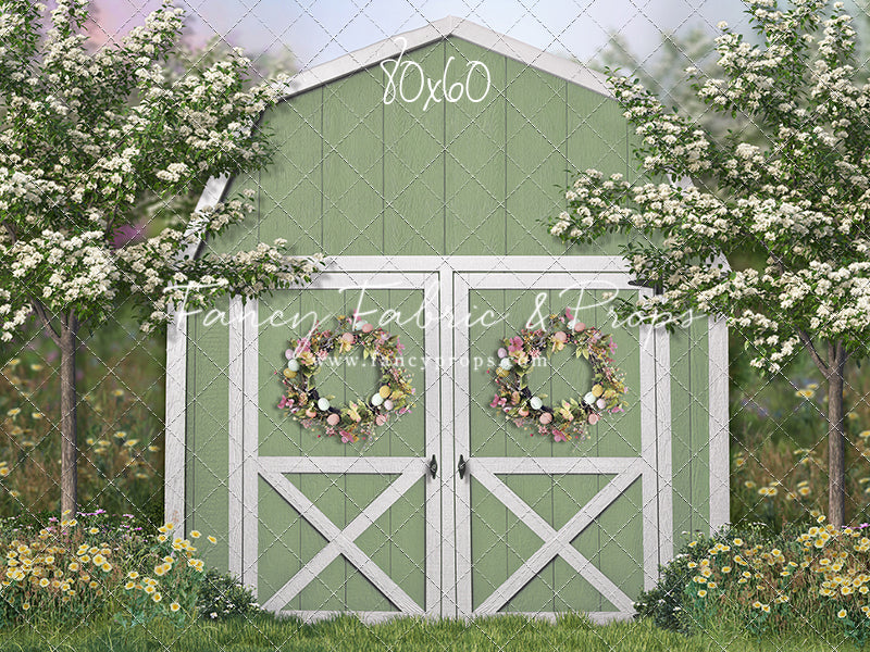 Easter Blossoms Barn - With Sweep Option