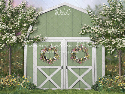 Easter Blossoms Barn - With Sweep Option