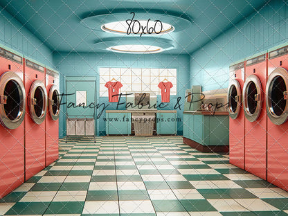 Laundry Day - Blue With Double Washers- With Sweep Option