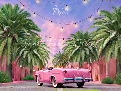 Malibu Shopping Center - Pink Car - With Sweep Option