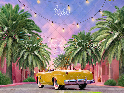 Malibu Shopping Center - Yellow Car - With Sweep Option