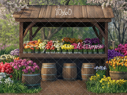 Rustic Spring Flower Stand - With Sweep Option