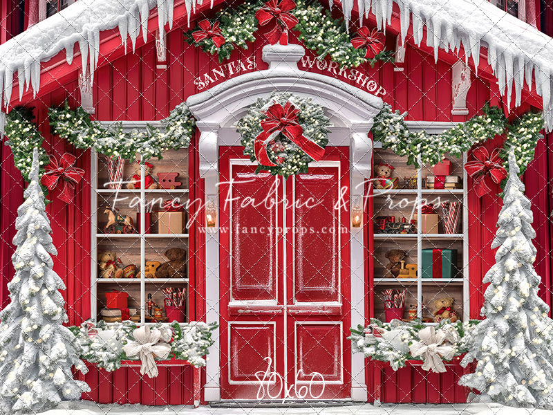 Santa's North Pole Village Workshop - With Sweep Option