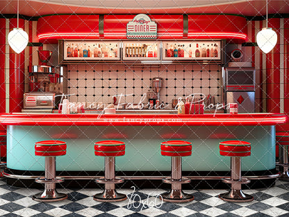 Soda Pop & Sock Hop Diner - With Sweep Option