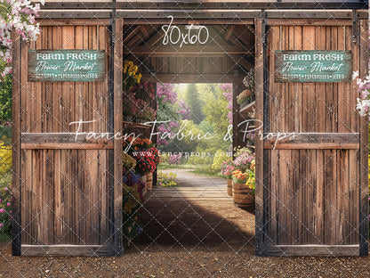 Farm Fresh Flower Barn - With Sweep Option