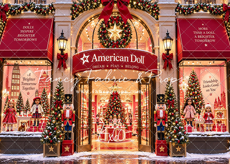 American Doll Holiday - With Sweep Option