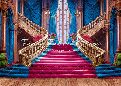 Ballroom Royal Staircase - Blue - With Sweep Option