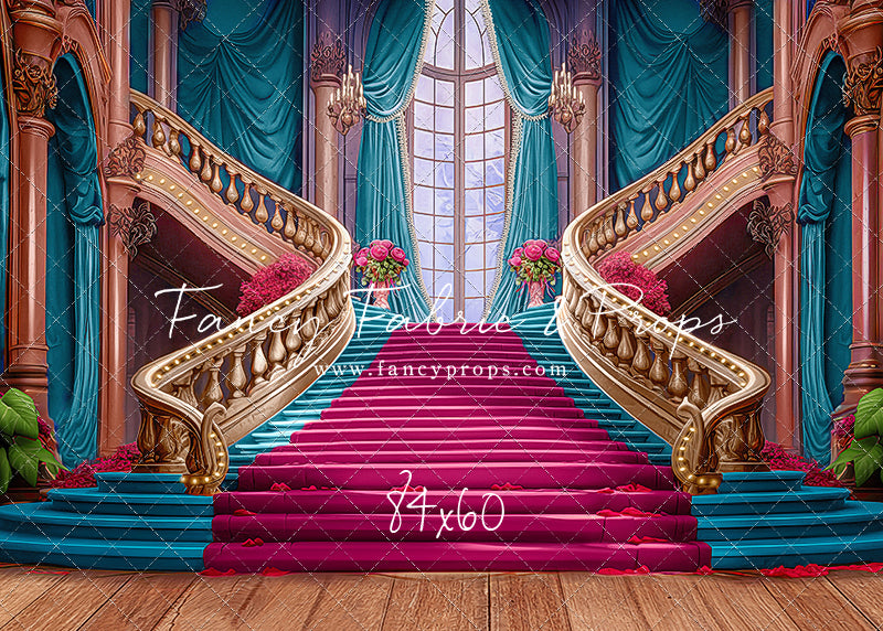 Ballroom Royal Staircase - Cyan - With Sweep Option