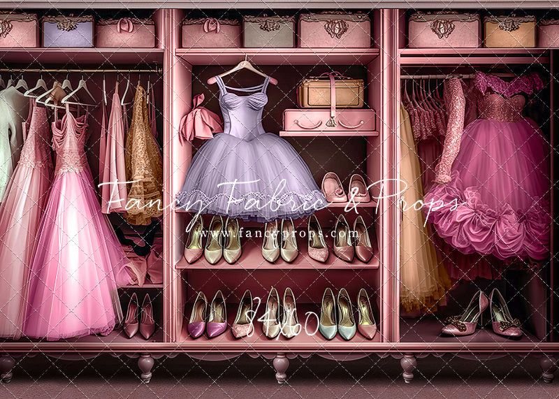 Barbie's Fabulous Wardrobe - Purple Dress Option - With Sweep Option