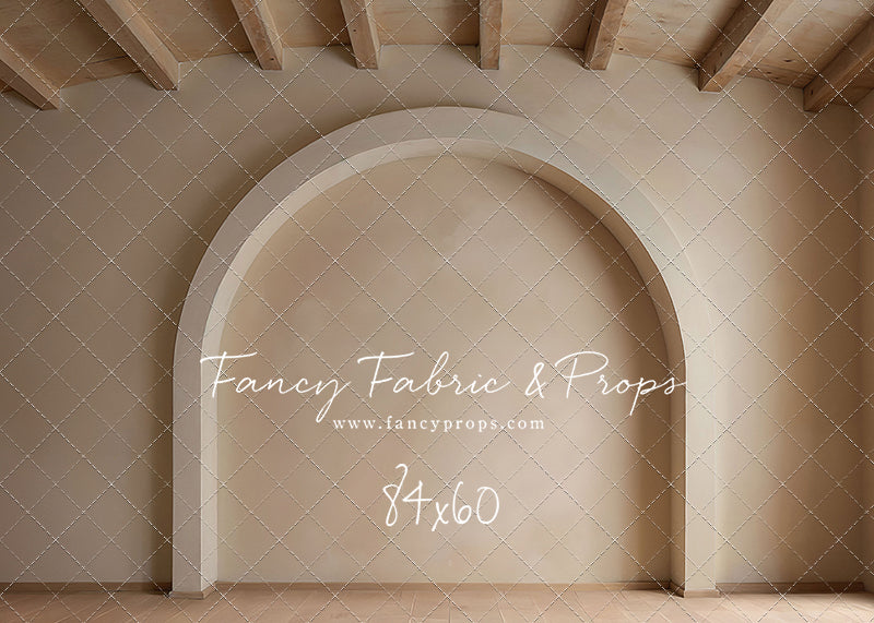 Beige Elegant Arch - Wood Floor - With Sweep Option