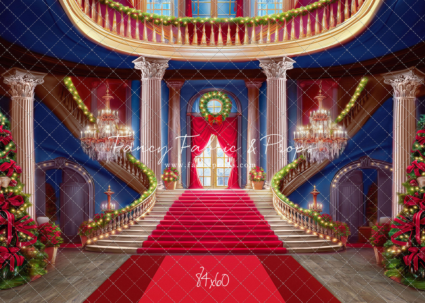 Belle's Royal Staircase -With Lights- Red Carpet - With Sweep Option