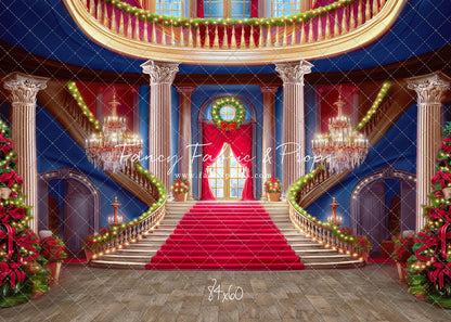 Belle's Royal Staircase -Wood Floor with Lights - With Sweep Option