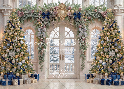 Blue Christmas Foyer - with Sweep Option