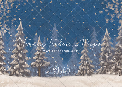 Blue Snowy Sky - with Sweep Option