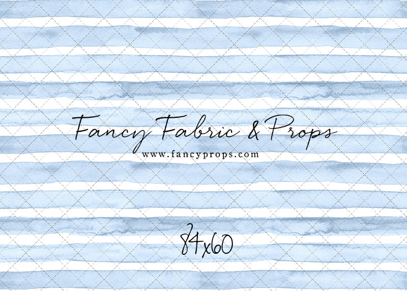 Blue Watercolor Stripes