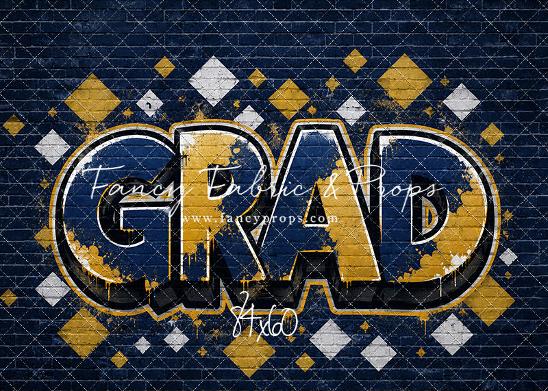 Blue & Gold Grad - With Sweep Option