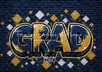 Blue & Gold Grad - With Sweep Option