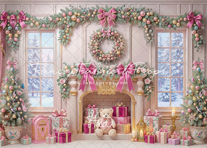 Blush Holiday Hearth - with Sweep Option