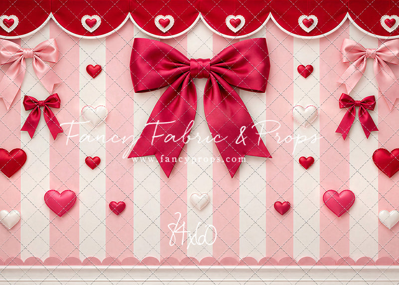Bow Tied Valentine Wall - With Sweep Option