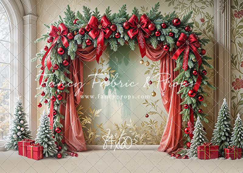 Bowtied Vintage Christmas - with Sweep Option