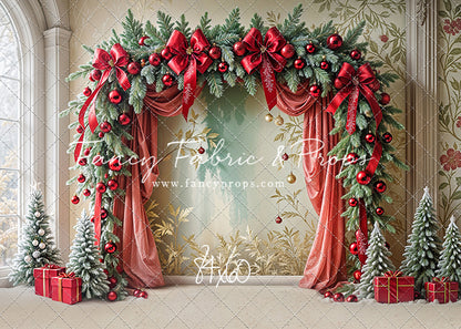 Bowtied Vintage Christmas - with Sweep Option