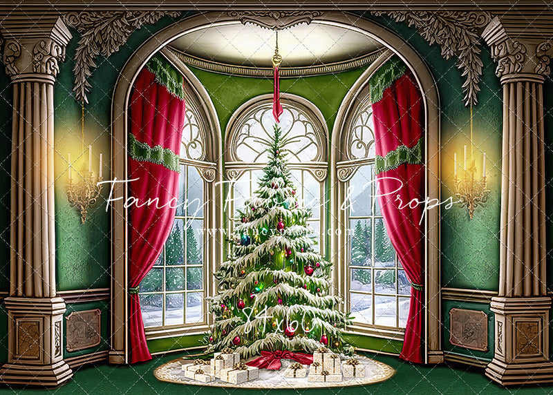 Cathedral Christmas - Green Carpet Option - with Sweep Option