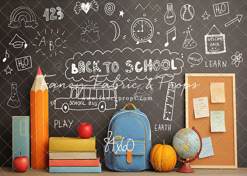Chalkboard Classroom - With Sweep Option