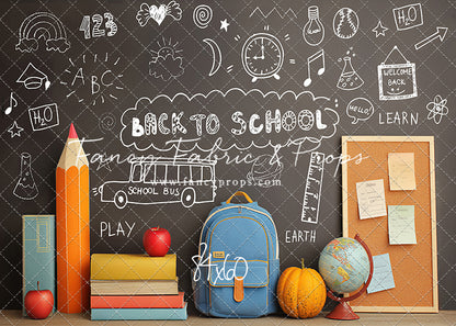 Chalkboard Classroom - With Sweep Option