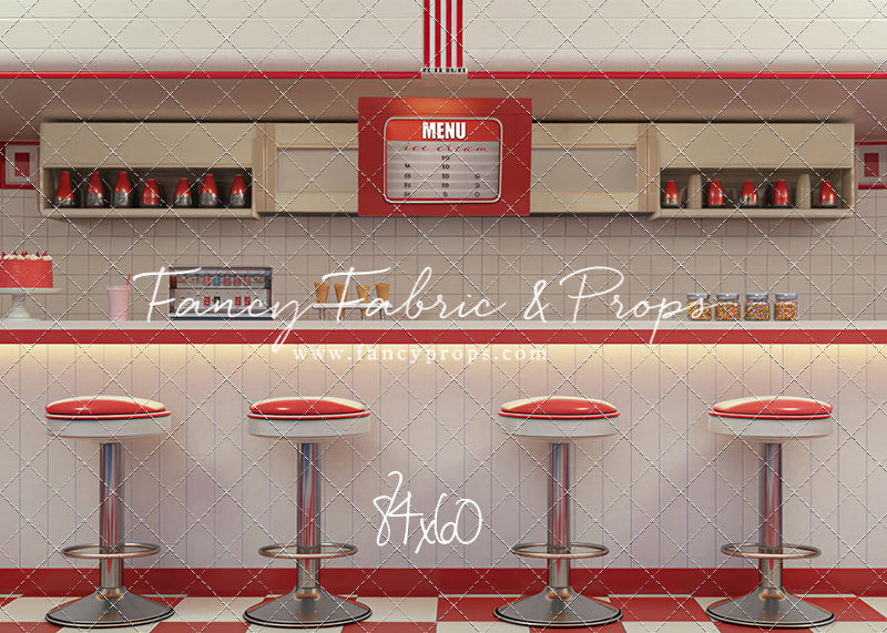 Cherry Cream Diner - With Sweep Option