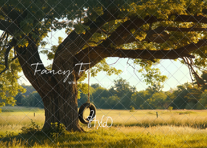 Childhood Tire Swing - with Sweep Option