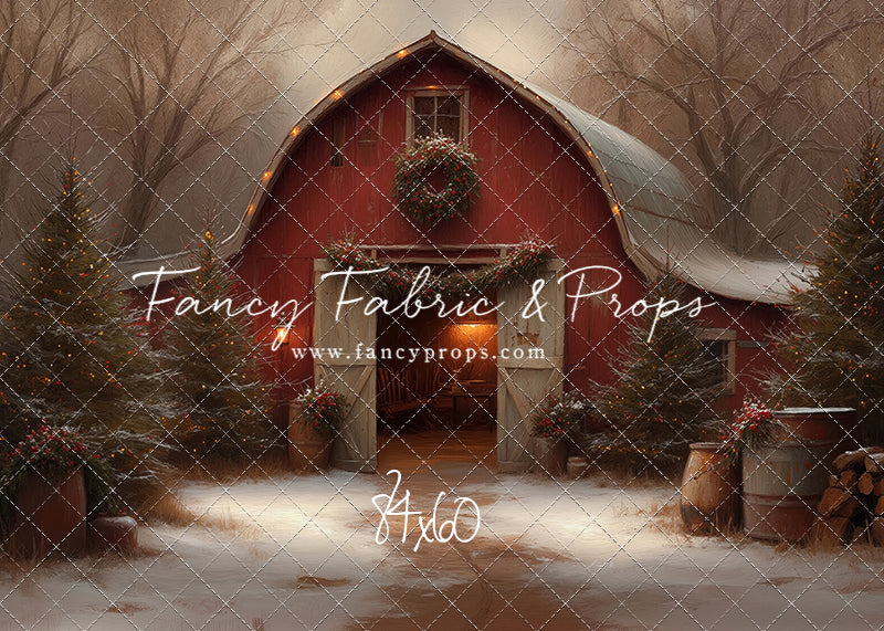 Christmas Barn Glow - with Sweep Option