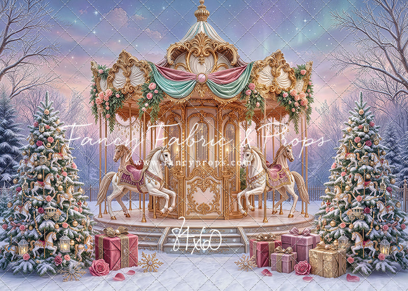 Christmas Carnation Carousel - With Sweep Option