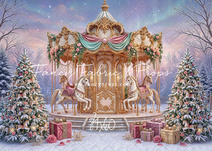 Christmas Carnation Carousel - With Sweep Option