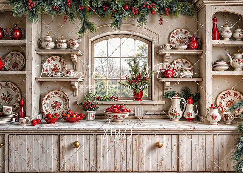 Christmas China Cabinet - With Sweep Option